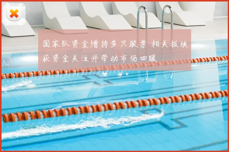 国家队资金增持多只股票 相关板块获资金关注并带动市场回暖